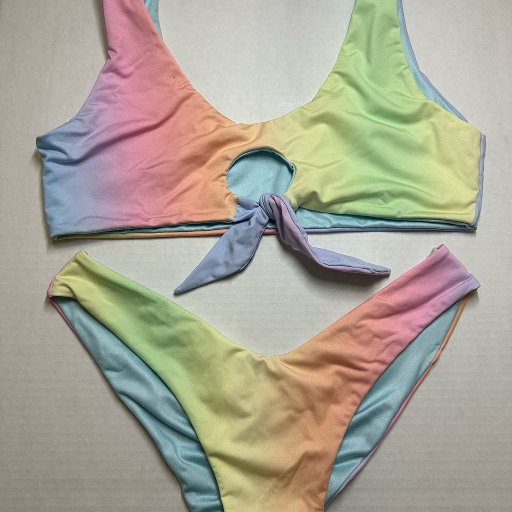 COCONUT SWIMSUITS - Colorful Tie-Dye Bikini Set